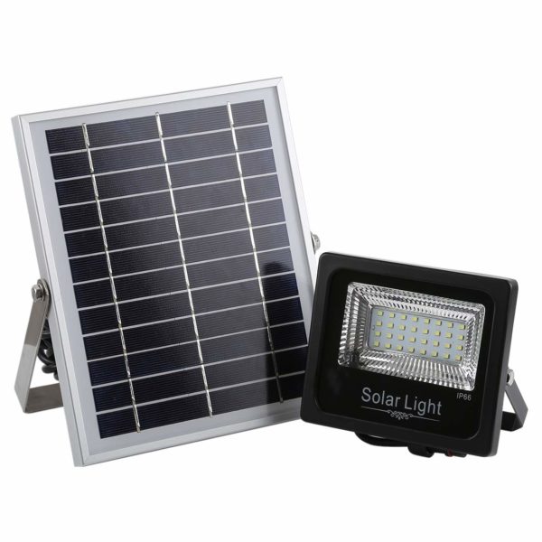 30W Ultra-thin IP66 Waterproof Solar Powered Timing LED Flood Light
